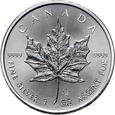 17. Kanada, Elżbieta II, 5 dolarów 2014, Liść Klonu, 1 Oz Ag999