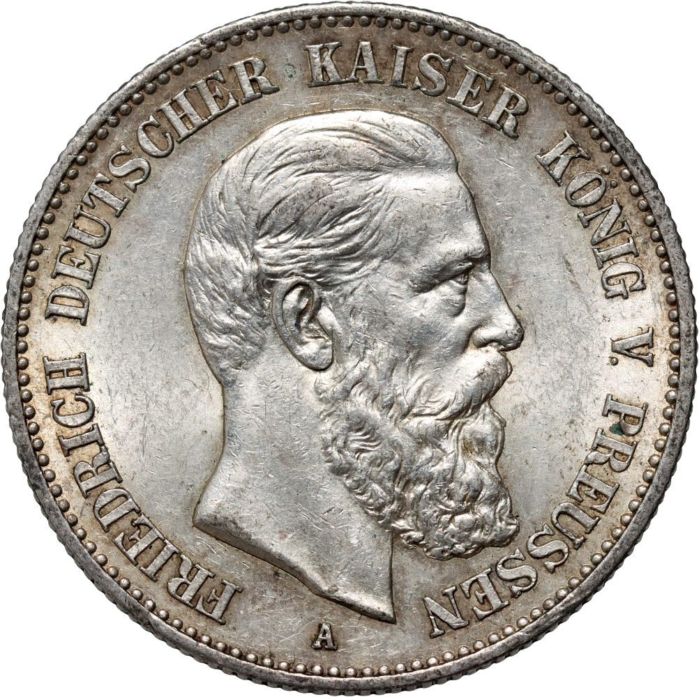 25. Niemcy, Prusy, Fryderyk III, 2 marki 1888 A