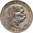 7. Austria, Franciszek Józef I, 5 koron 1907, rzadszy rocznik