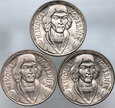 152. Polska, PRL, 3 x 10 złotych 1967-1969, Mikołaj Kopernik