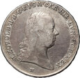 Austria, Niderlandy, Leopold II, kronenthaler 1791 H, Günzburg