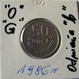 H854 POLSKA, PRL, 50 GROSZY 1986,