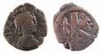 5995. BIZANCJUM, JUSTYNIAN I (527-565),1/2 FOLISA
