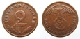 B462 NIEMCY- III RZESZA 2 REICHSPFENNIG 1938 G ST2