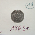 H190.  PRL, POLSKA, 10 GROSZY 1963