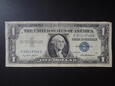 Banknot 1 dolar 1957 rok - niebieska pieczęć USA.