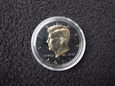 Moneta 1/2 Dolara 2014 r. - USA - Ruthenium + złocenie 24 K- Kennedy