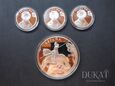 Komplet 4 szt. srebrnych monet: 3 x 10 Euro + 1 x 50 Euro 2010 r.