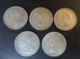 Lot. monet 10 centów 1917, 1943, 1947, 1954, 1957 r.