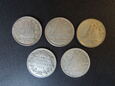 Lot. monet 10 centów 1917, 1943, 1947, 1954, 1957 r.