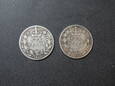2 x Six Pence ( 6 Pensów ) 1893 r. - Kanada - Viktoria - srebro