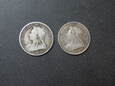 2 x Six Pence ( 6 Pensów ) 1893 r. - Kanada - Viktoria - srebro