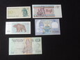 Lot 5 szt. banknotów - świat