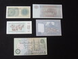 Lot 5 szt. banknotów - świat