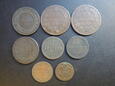 Lot. 8 monet - mix krajów Rosja, Austria, Francja.
