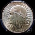 Moneta 5 zł 1933 r. - Głowa Kobiety - ze znakiem mennicy