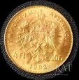  Złota moneta 4 Floreny / 10 Franków 1892 r. - Nowe Bicie