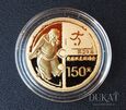  Złota moneta 150 Yuan 2008 r. Olimpiada, Pekin, Piłka Nożna, Chiny