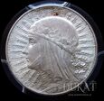 Moneta 5 zł 1932 r. - bez znaku mennicy - Głowa Kobiety