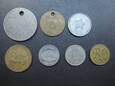 Lot. 7 szt. tokenów (ciekawostki)