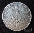 Moneta 3 marki 1909 r. Niemcy - Kaiserreich.