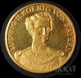 Złoty medal Ludwig II Koenig Von Bayern -  Bawarska korona królewska