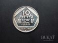 Moneta 10 Lirot 1975 r. - Lampka Hanukka - Izrael