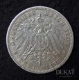 Moneta 3 marki Prusy 1909 r. 