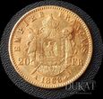 Złota moneta 20 Franków 1868 r. 