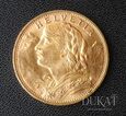 Złota moneta 20 Franków 1930 r -  HELVETIA - Szwajcaria. 