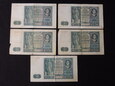 Lot 5 szt. banknotów 50 zł 1941 r. - Polska - II RP