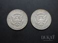 Lot 2 szt. srebrnych monet 1/2 dolara 1964 r., 1967 r. - USA