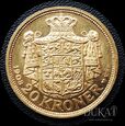  Złota moneta 20 Koron 1908 rok - Fryderyk VIII - Dania