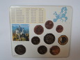 Bankowy komplet monet euro od 1 eurocent do 2 euro Niemcy 2012 rok.