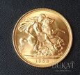Złota moneta 1 Funt ( Suweren ) 1958 r. - Św. Jerzy i smok 