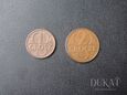 Lot 2 monet: 1 grosz, 2 grosze 1932 r. - II RP - Polska