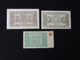 Lot 3 szt. banknotów 2 zł 1936 r., 1941 r., 1946 r. - Polska - II RP