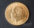 Złota moneta 20 Lirów 1873 r. 