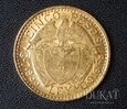  Złota moneta 5 Peso / Pesos 1919 r. - Kolumbia