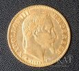 Złota moneta 10 Franków 1868 r. 