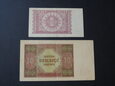 Banknoty: 1 złoty 1946 r. + 10 złotych 1946 r. - Polska - II RP