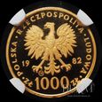 Złota moneta 1000 zł 1982 r. - Jan Paweł II - mennica Valcambi