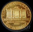Złota moneta 500 Schilling ( Szylingów ) 1990 r.- Filharmonia