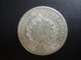 Srebrna moneta 50 Franków 1974 rok - Herkules - Francja