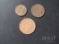 Lot: 3 szt. monet: 1, 2, 5 groszy 1928 r. - II RP - Polska