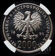Moneta 2000 zł 1980 r. - Kazimierz I Odnowiciel - PRÓBA - Nikiel
