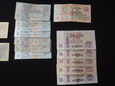 Lot 15 szt. banknotów 1, 3, 5, 10, 25 rubli - Rosja - CCCP