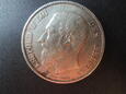 Srebrna moneta 5 Franków 1871 r. - Belgia - Leopold II