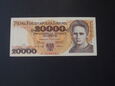 Banknot 20.000 zł 1989 r. - ser. W - Polska - PRL