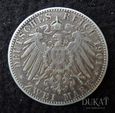 Moneta 2 marki 1901 r. Niemcy - Kaiserreich.